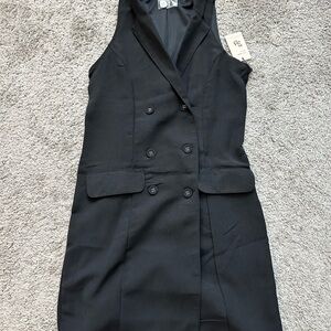 Sincerely Jules Black Double-Breasted Dress